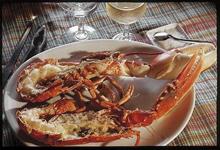 Menu Homard - Hotel restaurant de la Plage à Audierne