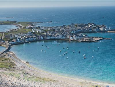 Vue aérienne de l'île de Sein - Job Nicolas