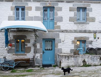 Ile-de-Sein, maison typique du bourg - Berthier Emmanuel